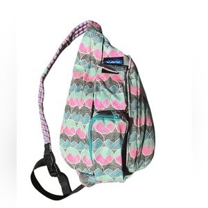 KAVU Women's Chevron Rope Sling Bag